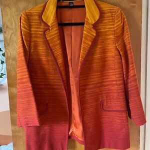 LINDA ALLARD ELLEN TRACY GRADIENT BLAZER